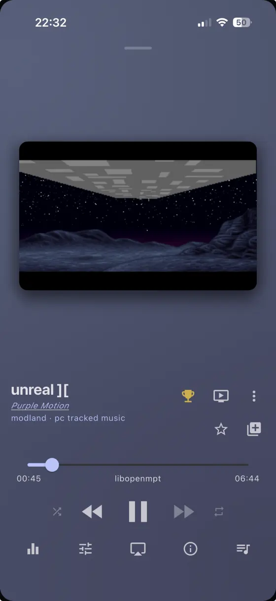 rewamp on iPhone — production screenshots and artwork alongside the track
